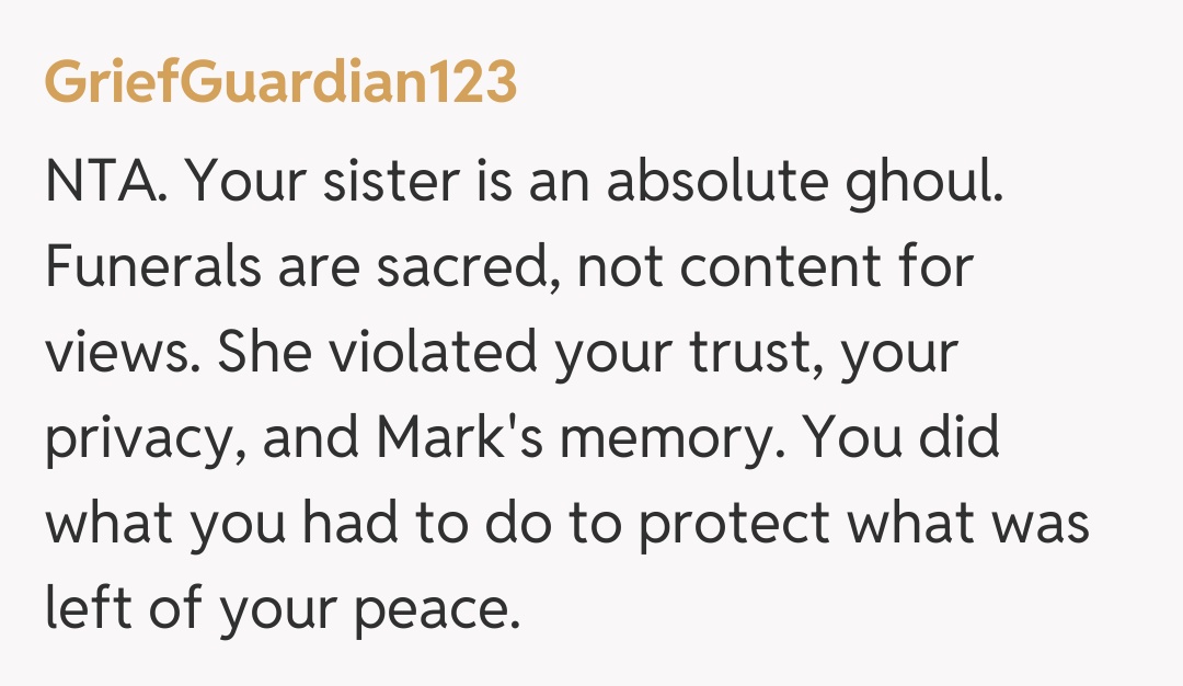 Comentariu de la GriefGuardian123