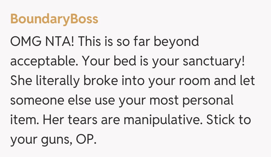 Comentariu de la BoundaryBoss