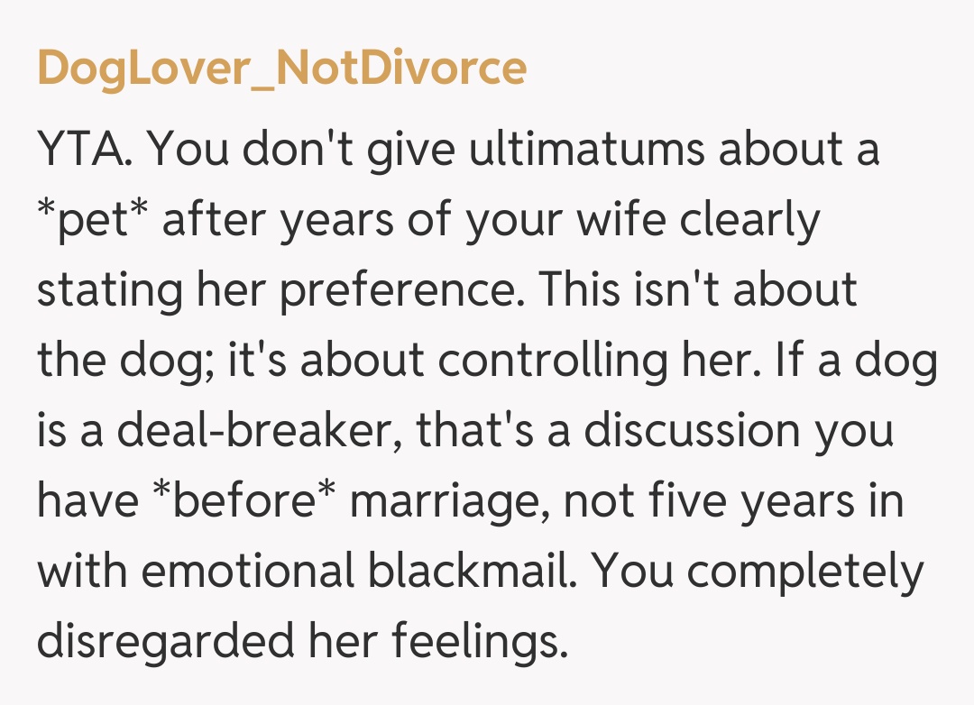 Comentariu de la DogLover_NotDivorce