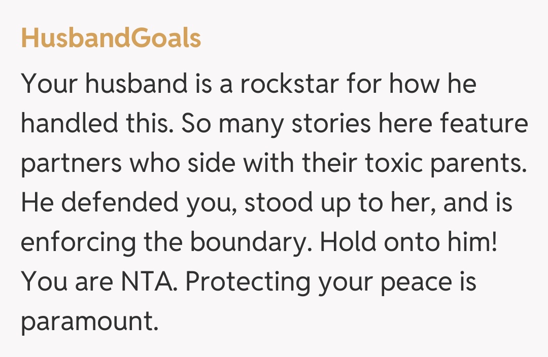 Comentariu de la HusbandGoals