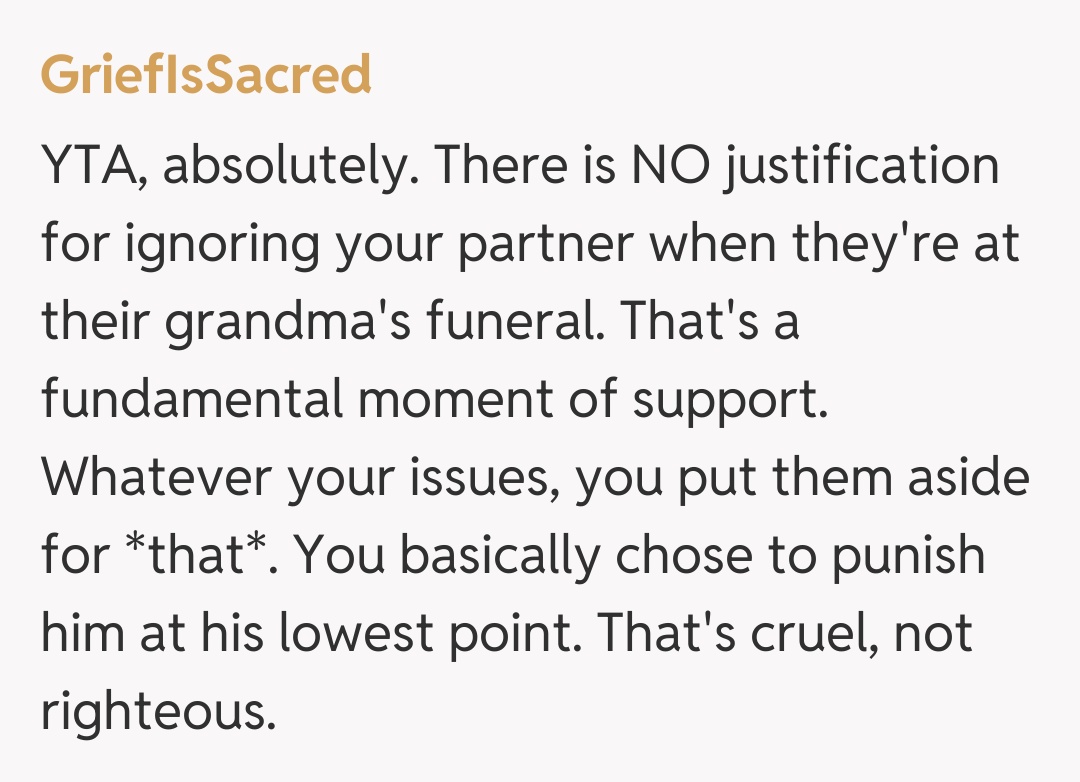 Comentariu de la GriefIsSacred