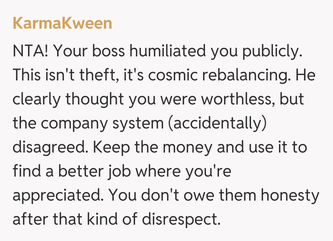 Comentariu de la KarmaKween