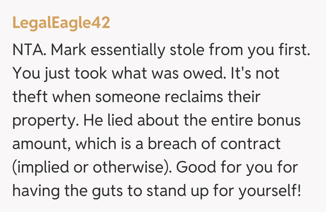 Comentariu de la LegalEagle42