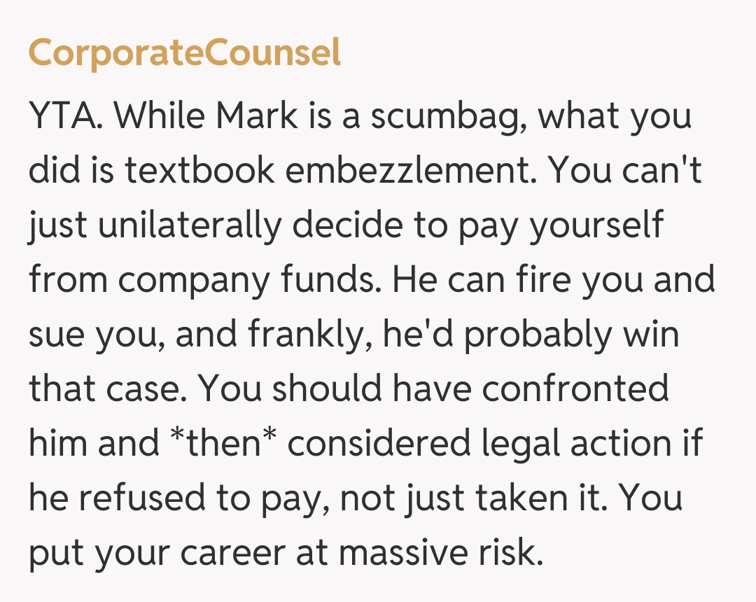 Comentariu de la CorporateCounsel