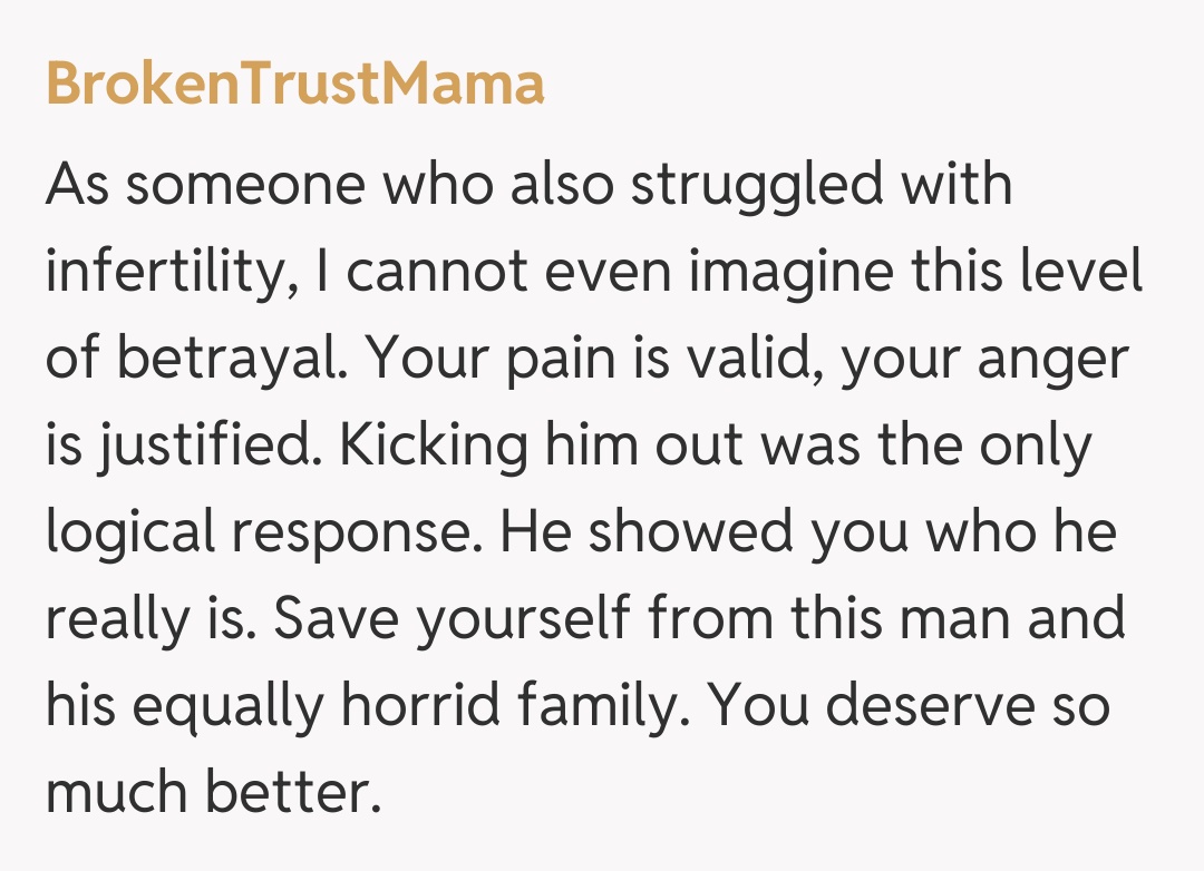Comentariu de la BrokenTrustMama