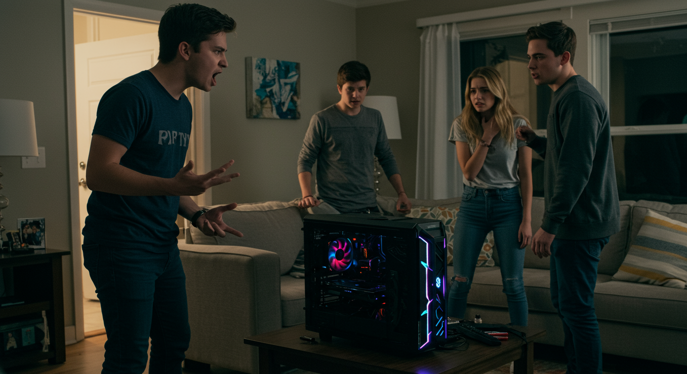 AITA for kicking out my girlfriend’s brother after he stole my gaming setup and called it “rent payment”?