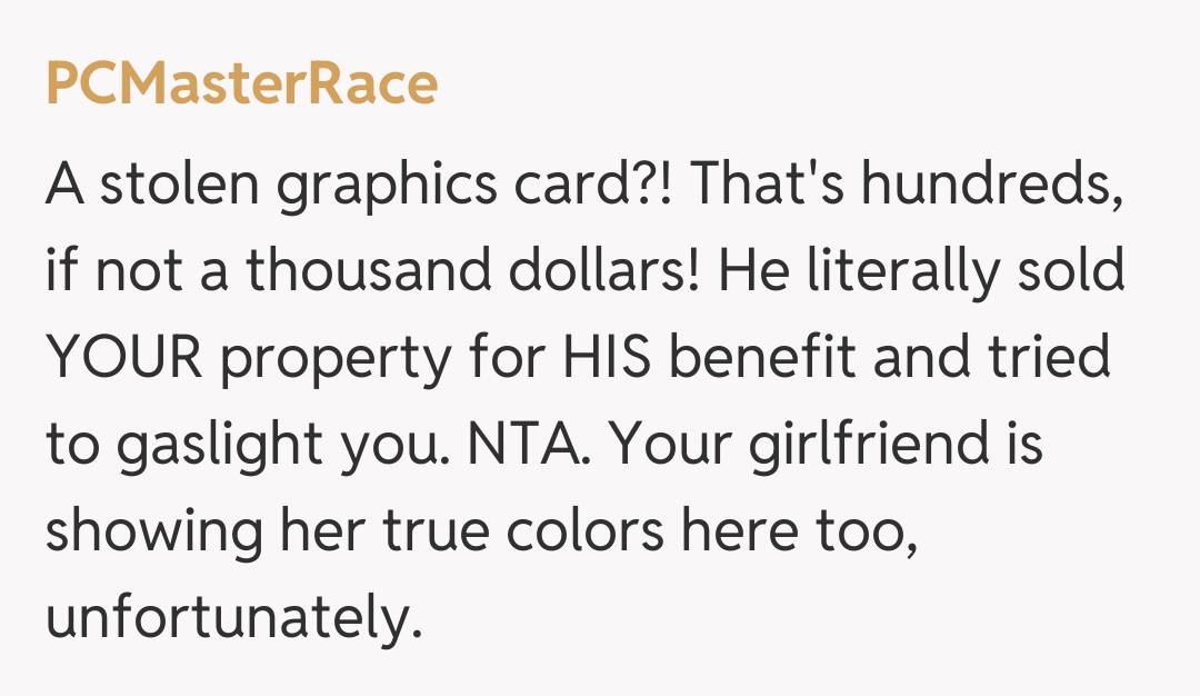 Comentariu de la PCMasterRace