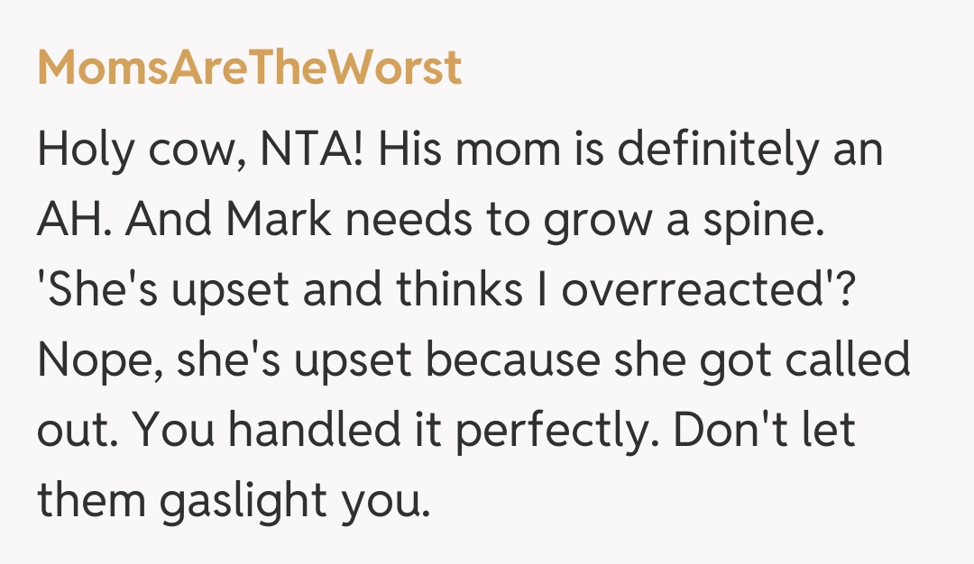 Comentariu de la MomsAreTheWorst