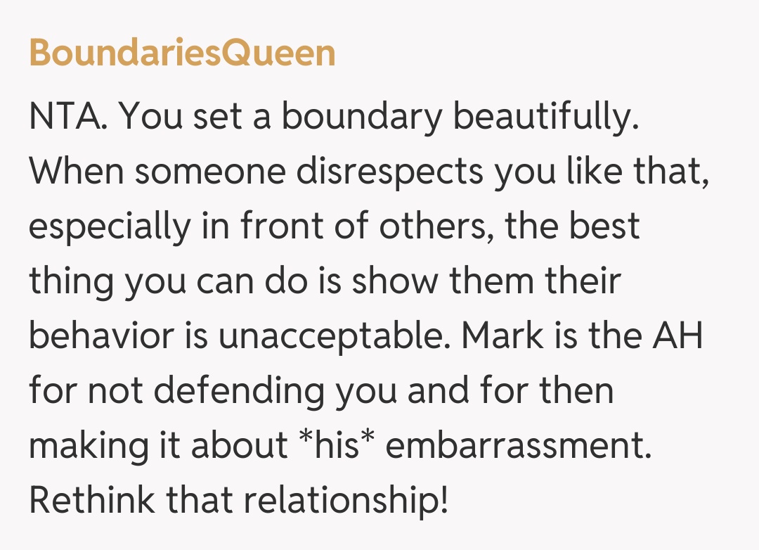 Comentariu de la BoundariesQueen