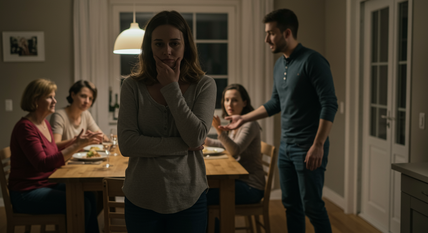 AITA for leaving dinner after my boyfriend’s sister asked if I “was the girl who helped plan the event”?