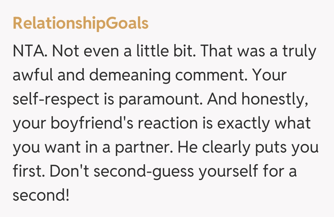 Comentariu de la RelationshipGoals