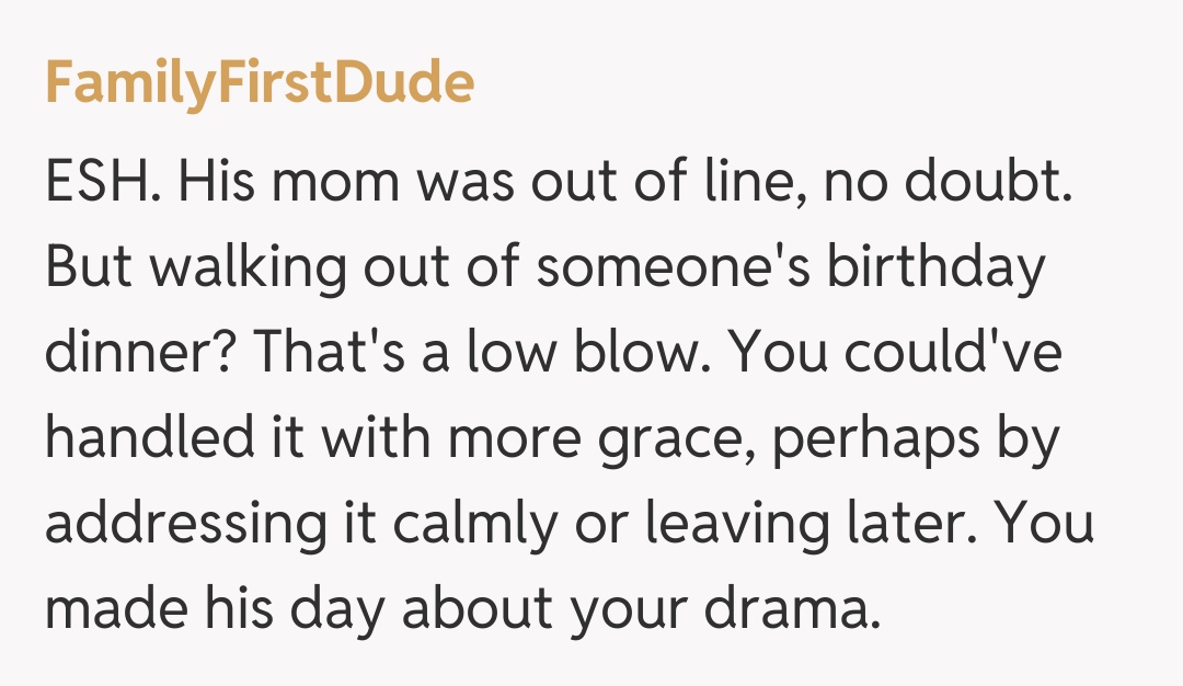 Comentariu de la FamilyFirstDude