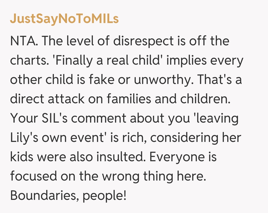 Comentariu de la JustSayNoToMILs