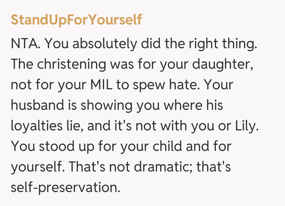 Comentariu de la StandUpForYourself