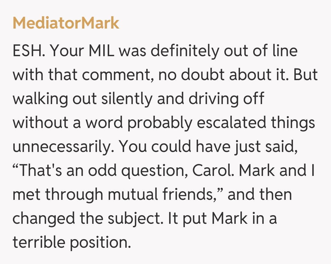 Comentariu de la MediatorMark