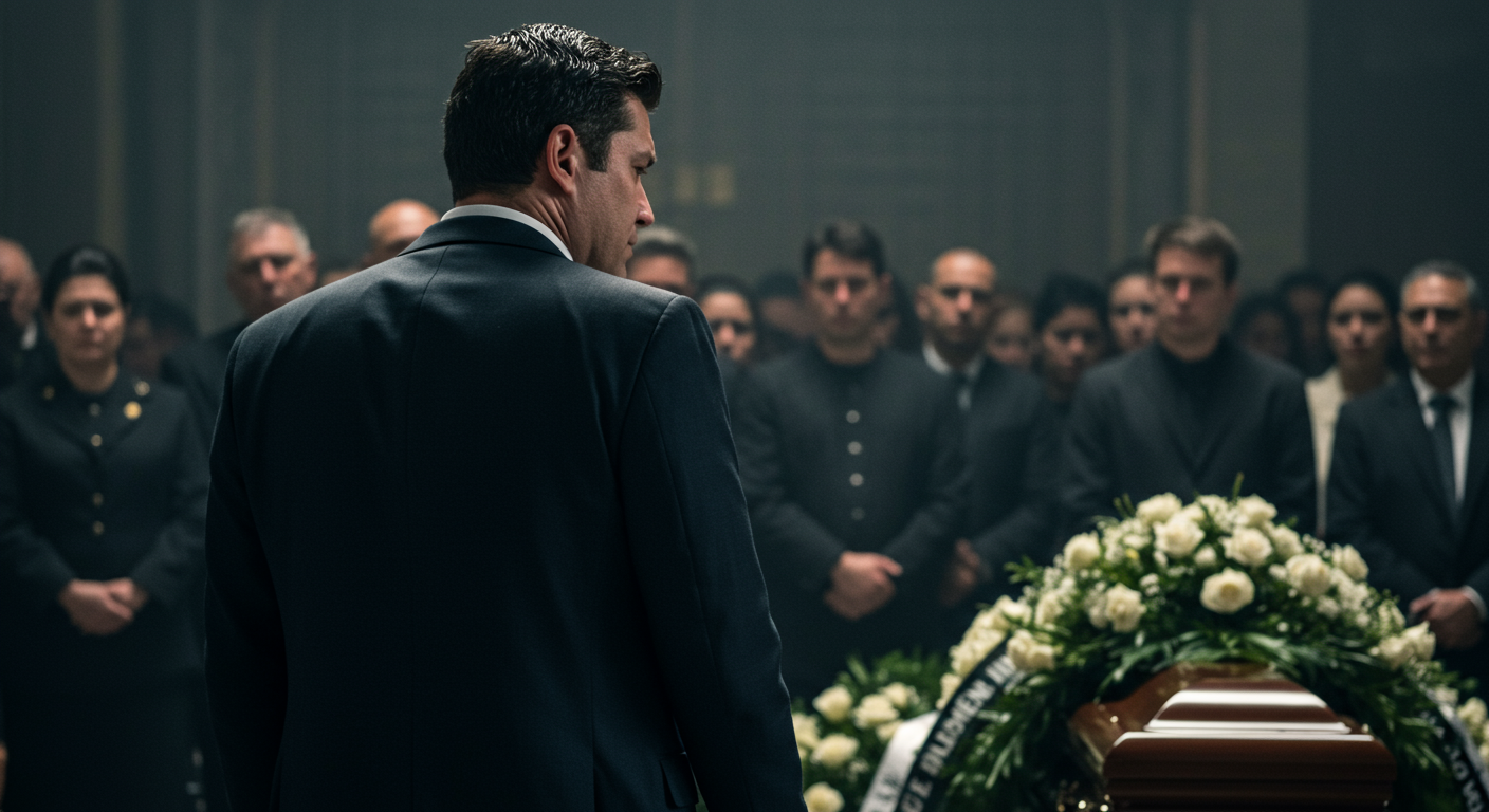 AITA for leaving the funeral after my uncle joked that my late wife “finally got some quiet”?