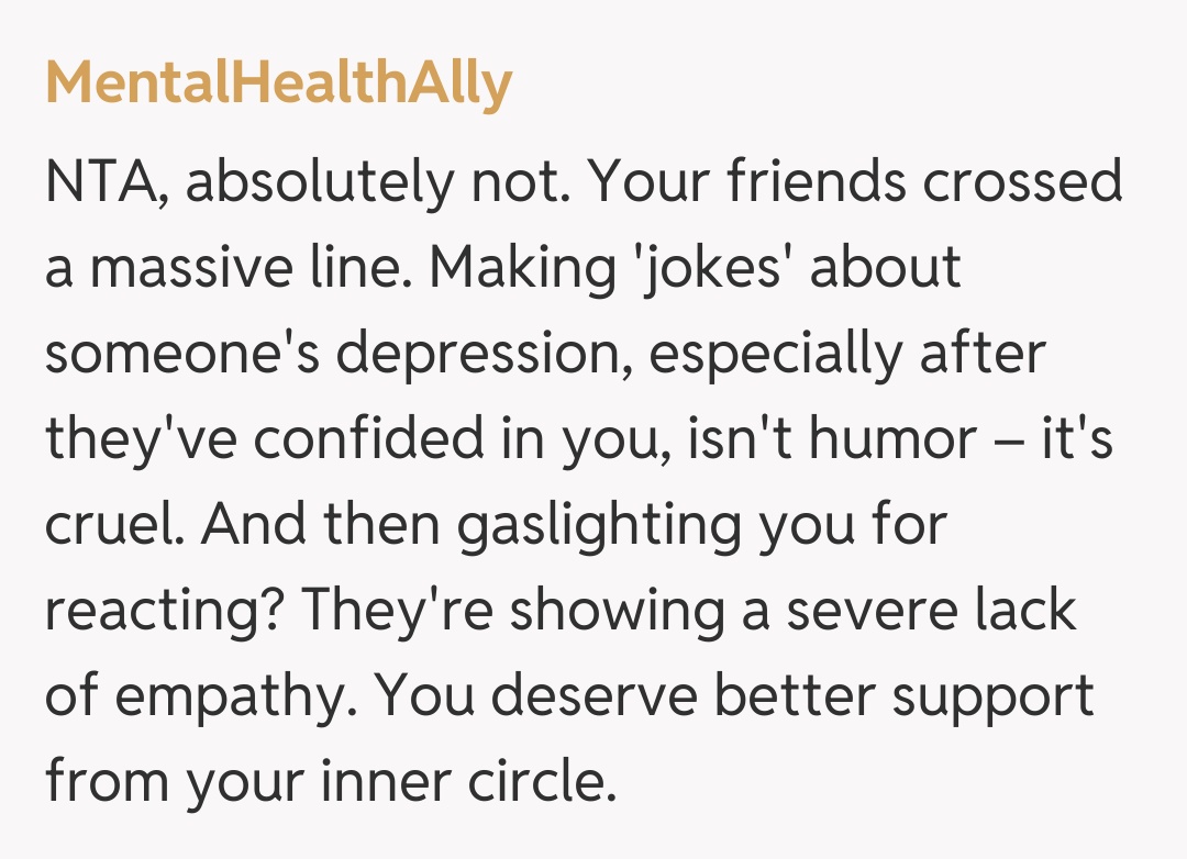 Comentariu de la MentalHealthAlly