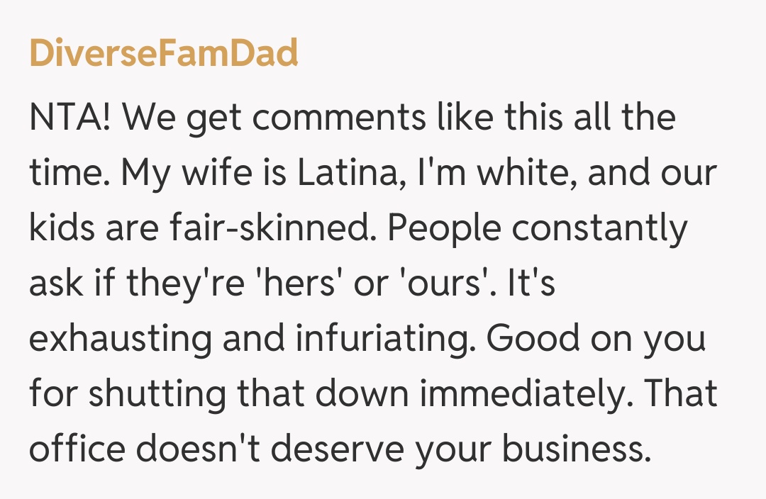 Comentariu de la DiverseFamDad