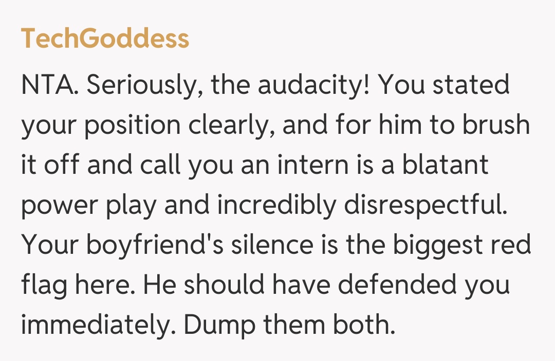 Comentariu de la TechGoddess