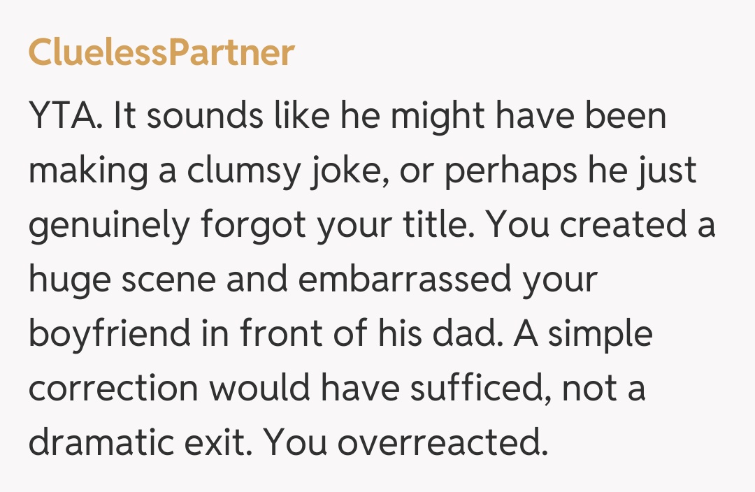 Comentariu de la CluelessPartner