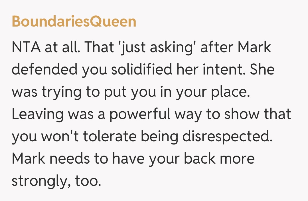 Comentariu de la BoundariesQueen