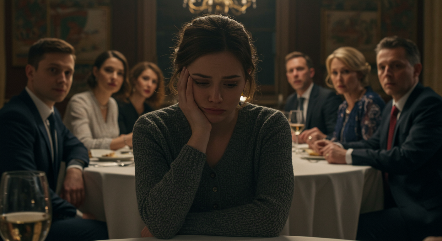 AITA for leaving the table after my boyfriend’s sister asked if I “was the friend he mentioned from the shelter”?