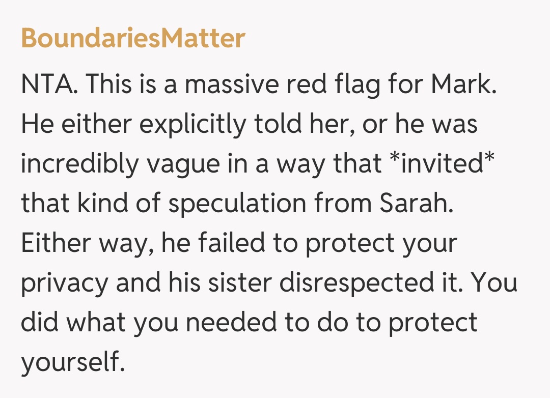 Comentariu de la BoundariesMatter