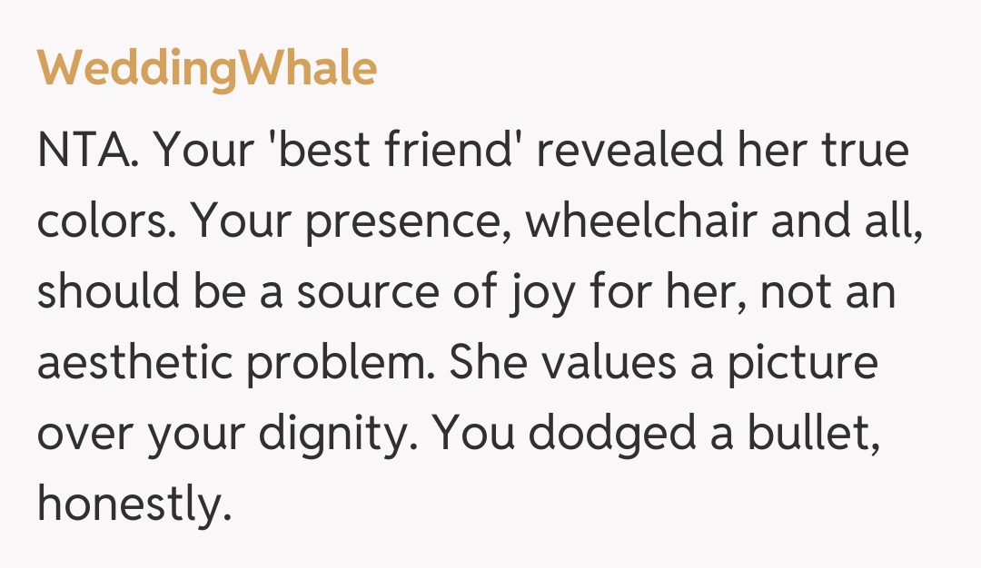 Comentariu de la WeddingWhale