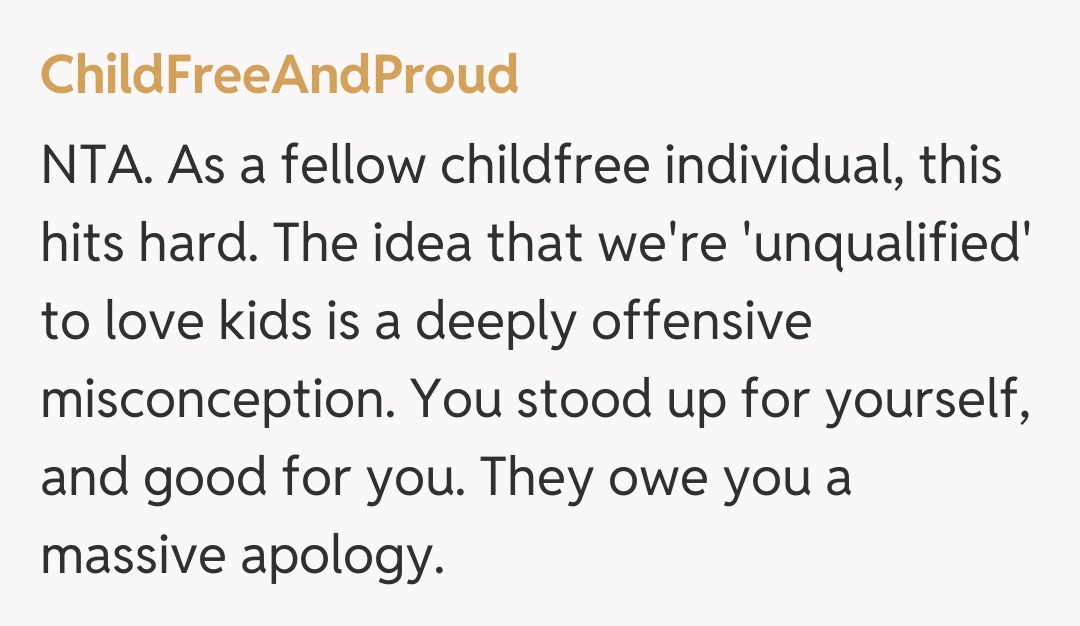 Comentariu de la ChildFreeAndProud
