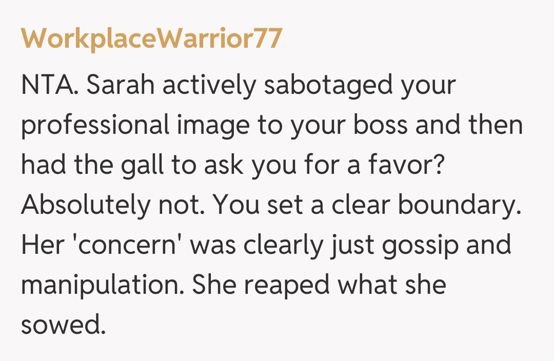 Comentariu de la WorkplaceWarrior77