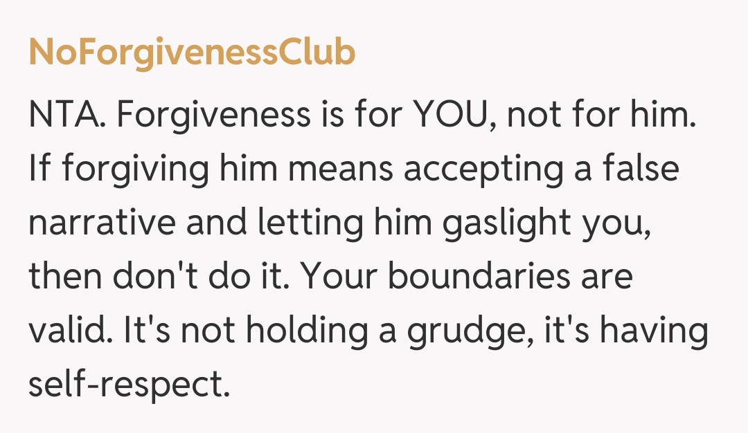 Comentariu de la NoForgivenessClub