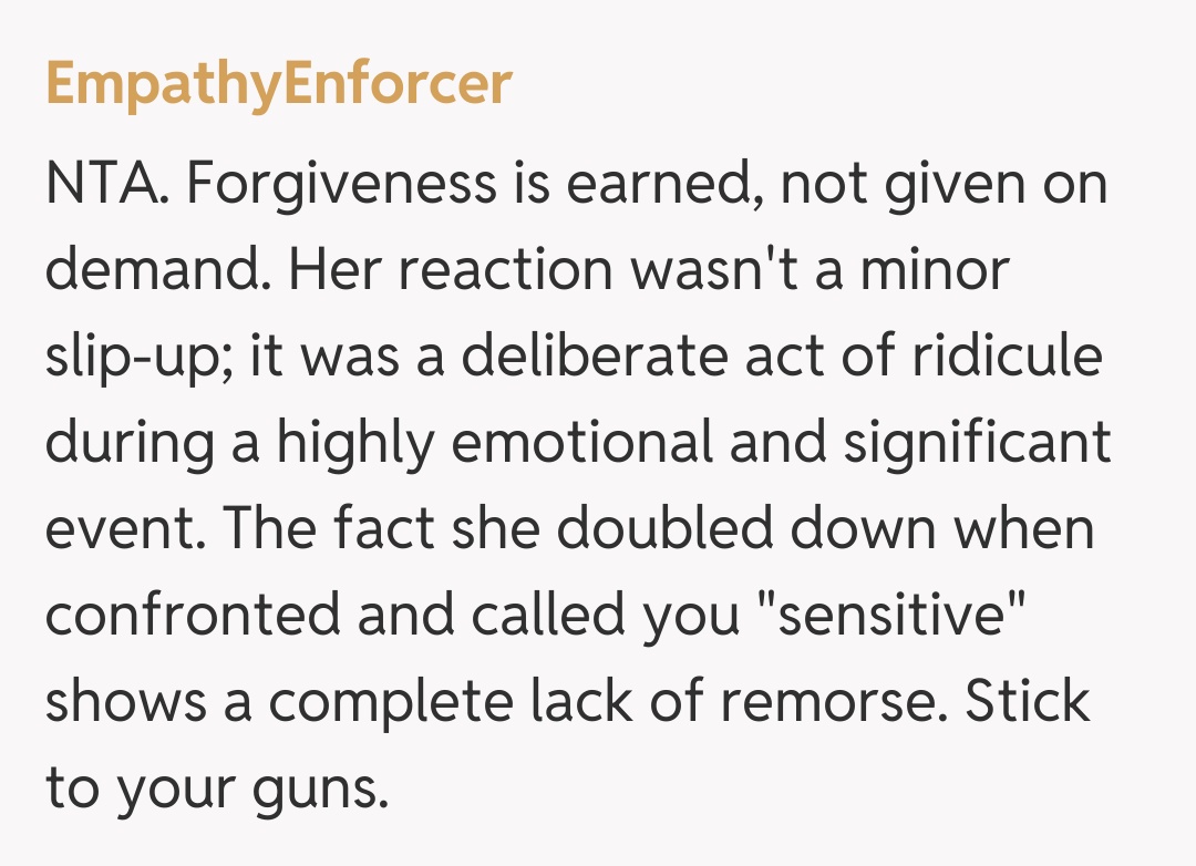 Comentariu de la EmpathyEnforcer