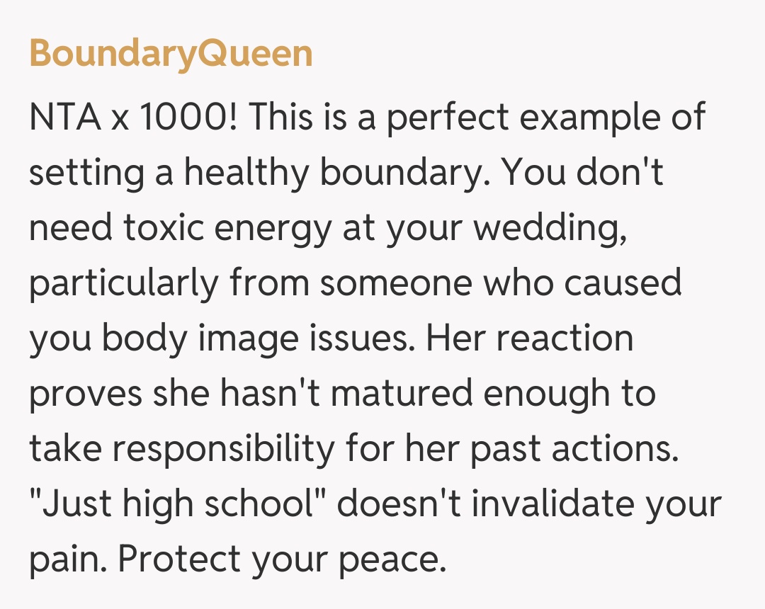 Comentariu de la BoundaryQueen