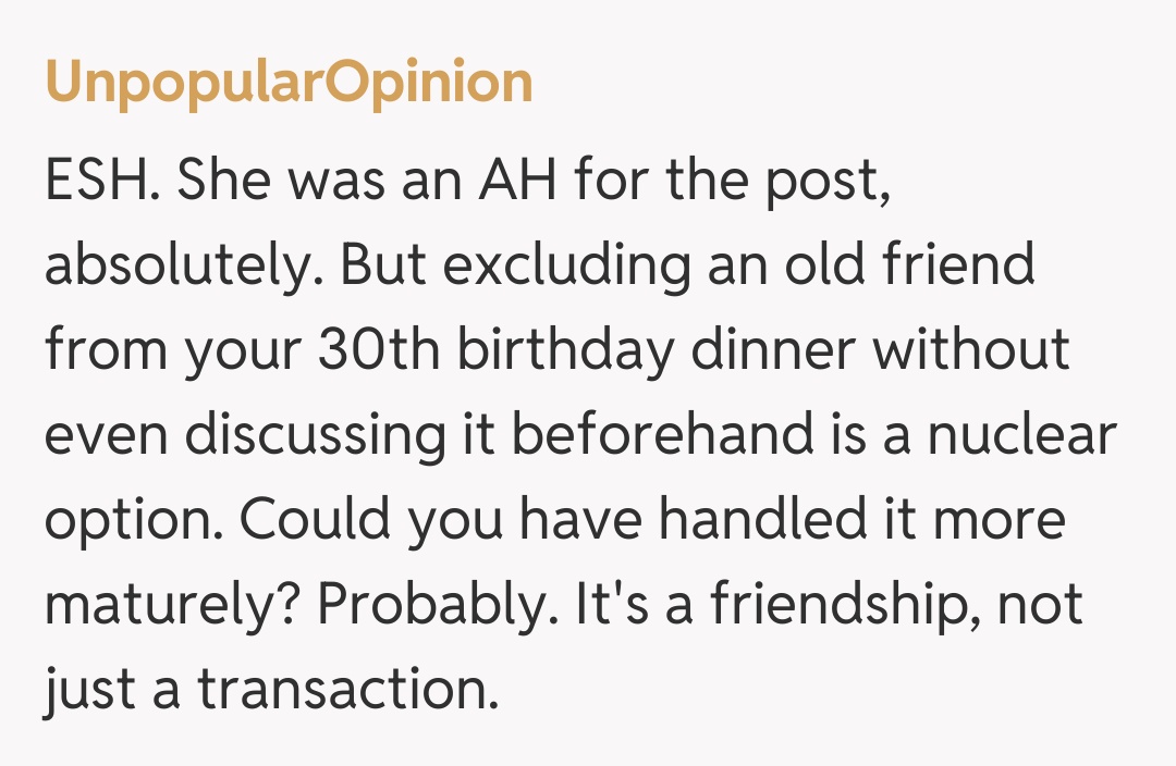 Comentariu de la UnpopularOpinion