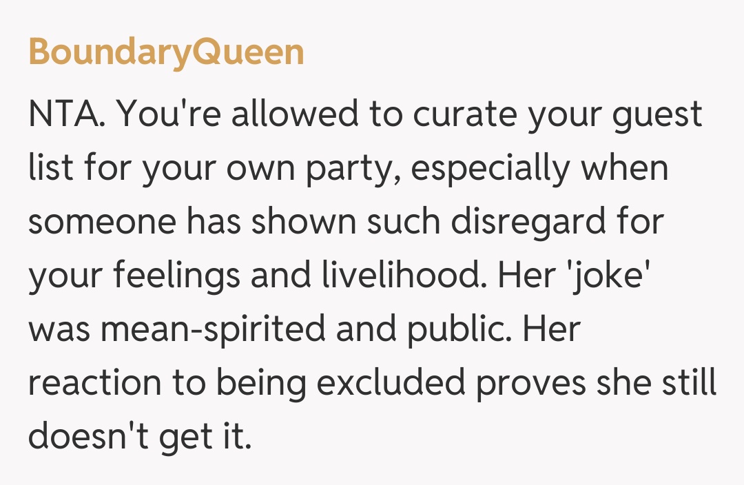 Comentariu de la BoundaryQueen