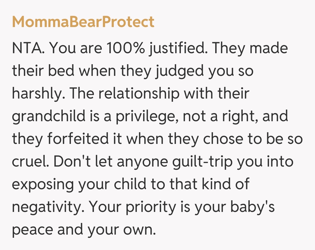 Comentariu de la MommaBearProtect