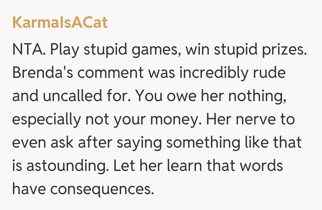 Comentariu de la KarmaIsACat