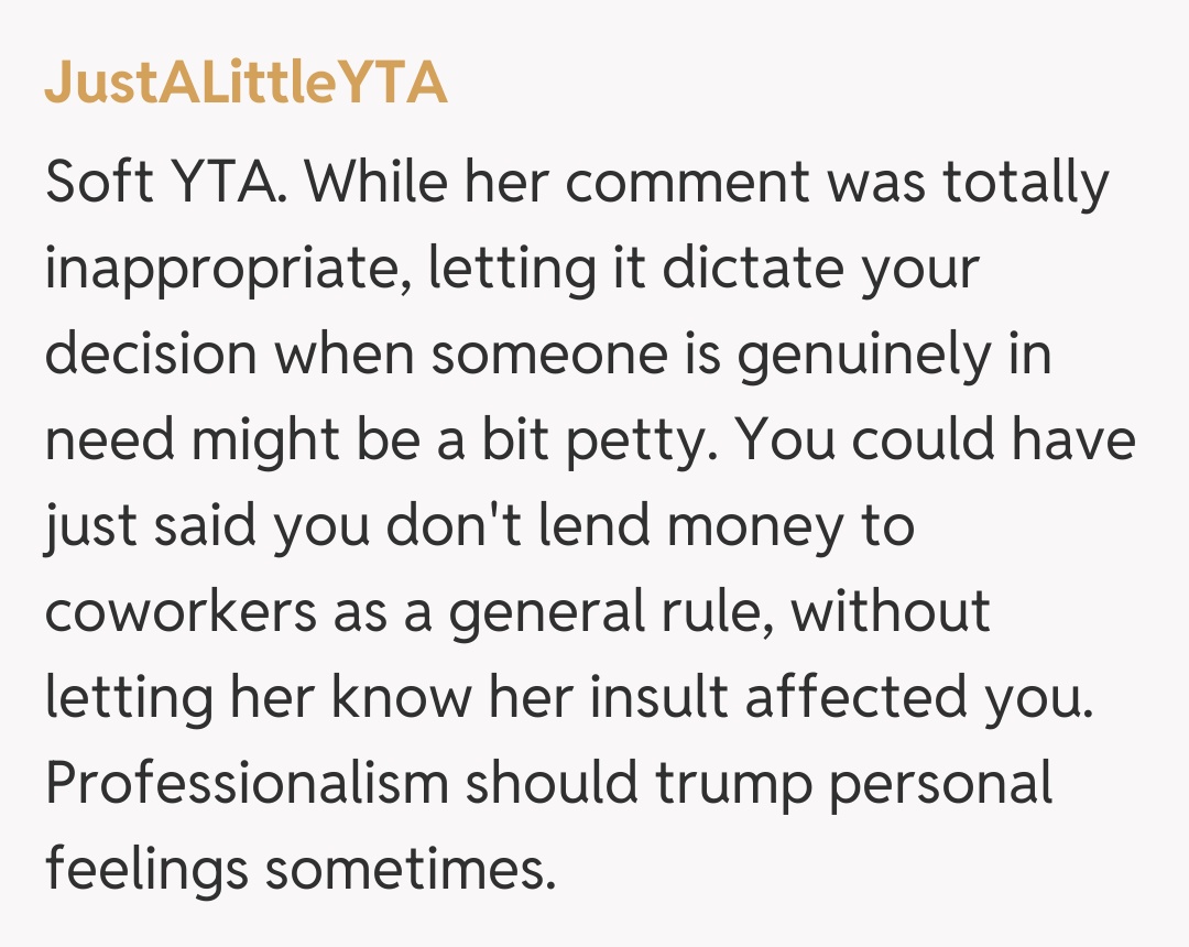 Comentariu de la JustALittleYTA