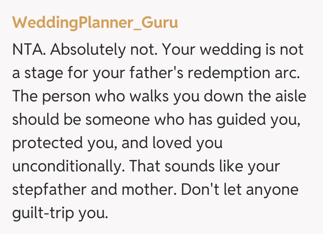 Comentariu de la WeddingPlanner_Guru