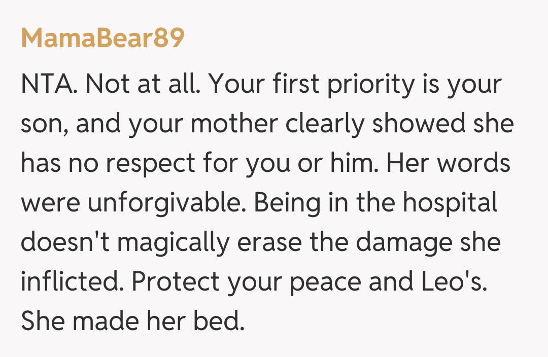 Comentariu de la MamaBear89