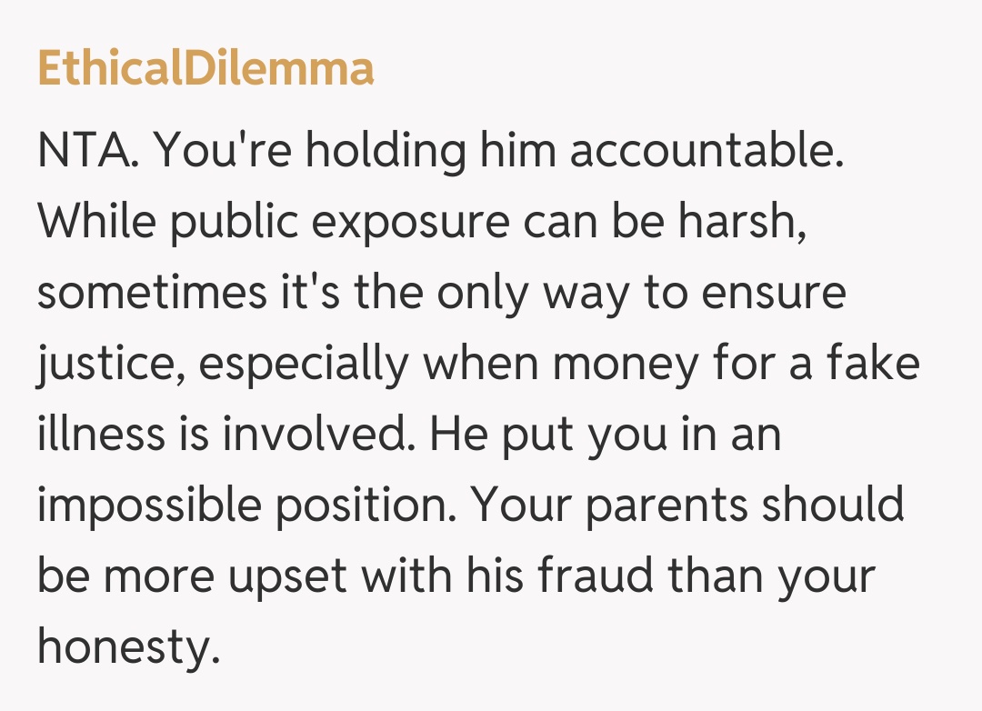 Comentariu de la EthicalDilemma