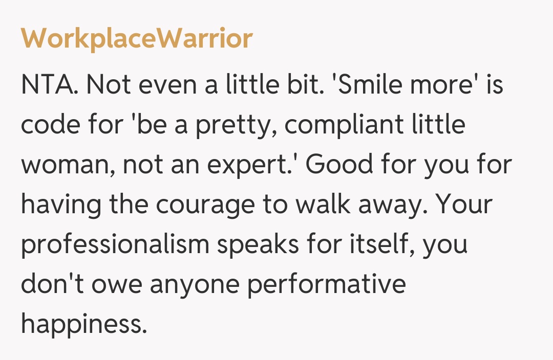 Comentariu de la WorkplaceWarrior