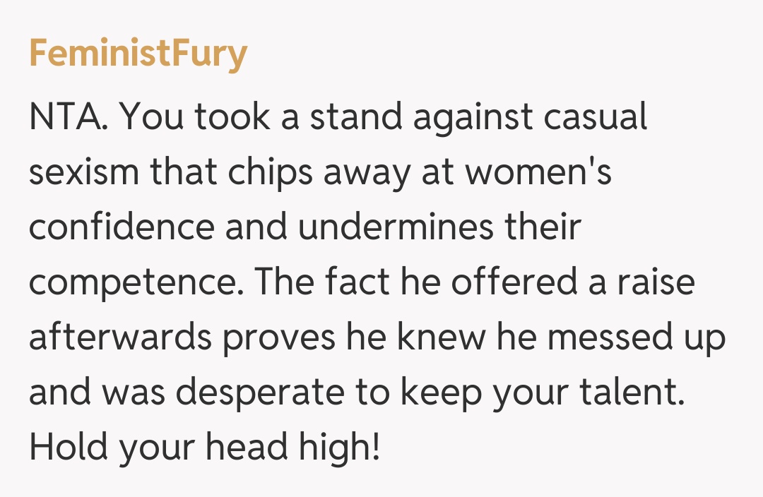 Comentariu de la FeministFury