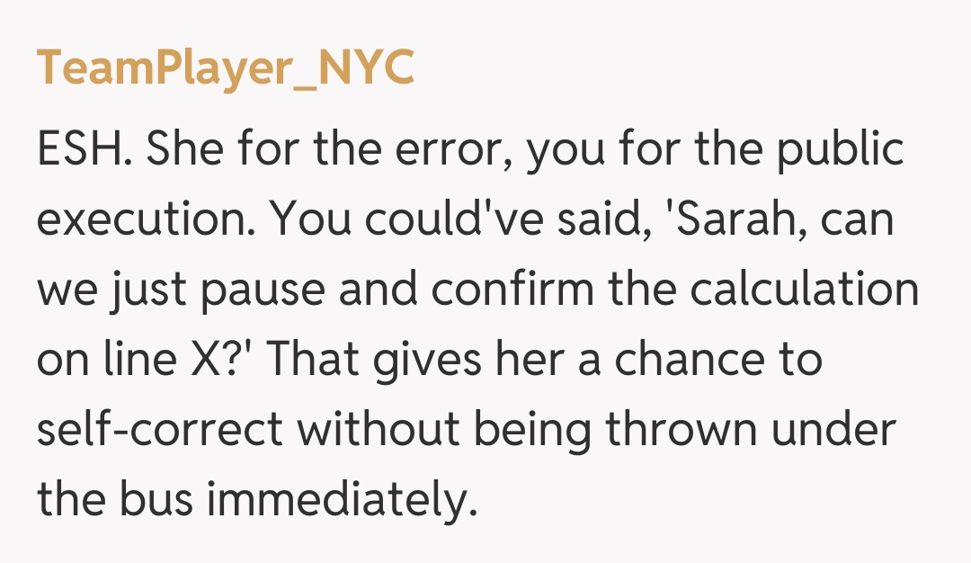 Comentariu de la TeamPlayer_NYC