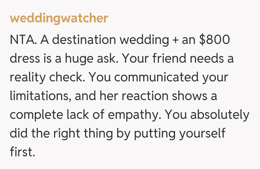 Comentariu de la weddingwatcher