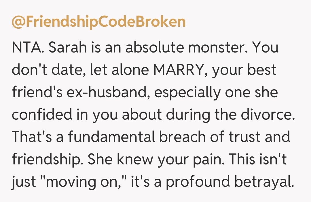 Comentariu de la @FriendshipCodeBroken