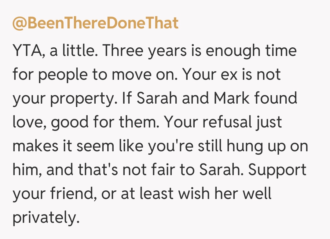 Comentariu de la @BeenThereDoneThat