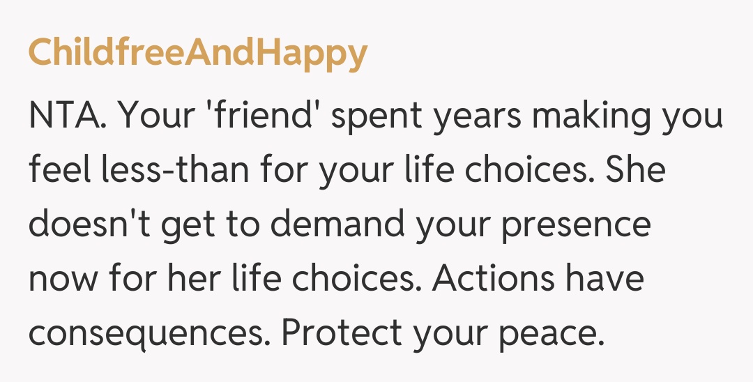 Comentariu de la ChildfreeAndHappy