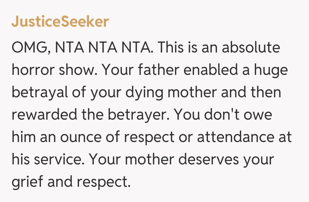 Comentariu de la JusticeSeeker