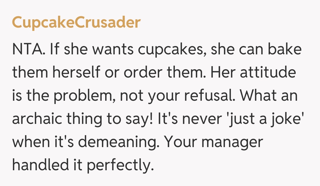 Comentariu de la CupcakeCrusader